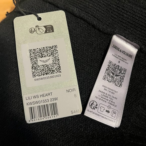 Zadig Voltaire Lili Cashmere Sweater - Picture 6 of 7